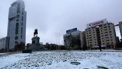 Así fue la última gran nevada en Santiago  , Redes sociales | Referencial