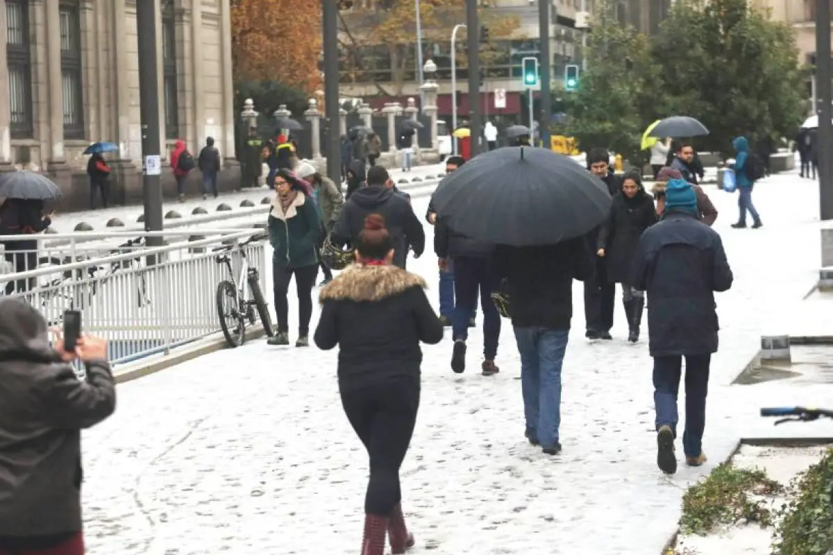 nieve en Santiago