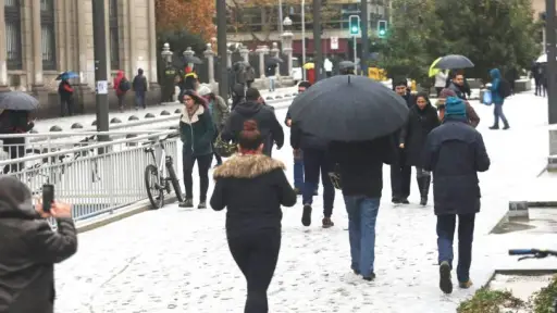 nieve en Santiago