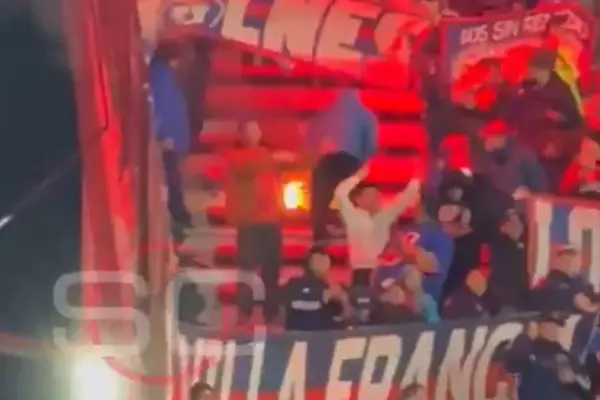 Hinchas de la U protagonizan incidentes ,Captura