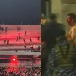 Hincha de la U se lanzó desde la segunda bandeja, red X