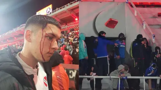 Hinchas de la U generaron serios incidentes, red X