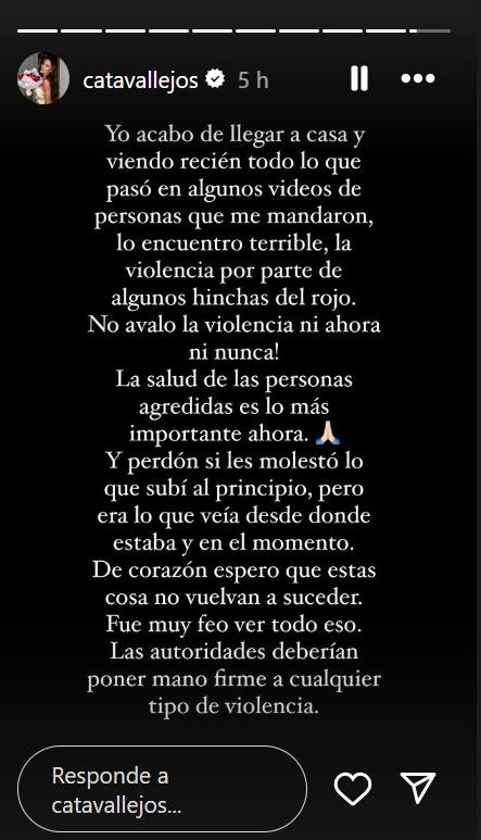 Historia de Cata Vallejos - Captura de pantalla