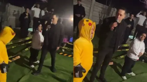 Viralizan video de Karol Lucero animando pelea de personas con enanismo, Captura de X