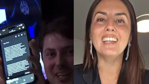 María Paz Arancibia fue acusada de tener sexo en un Uber, Captura