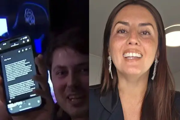 María Paz Arancibia fue acusada de tener sexo en un Uber ,Captura