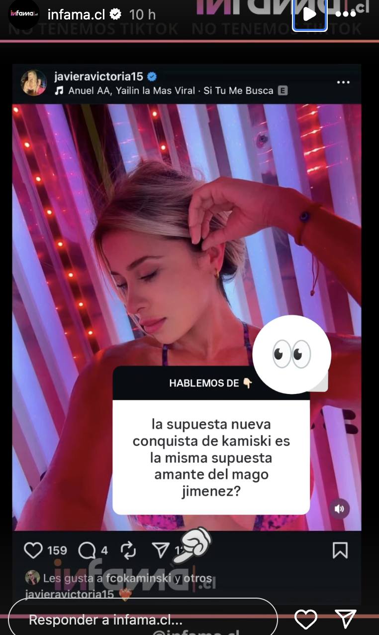 Francisco Kaminski dio like sospechoso - Instagram
