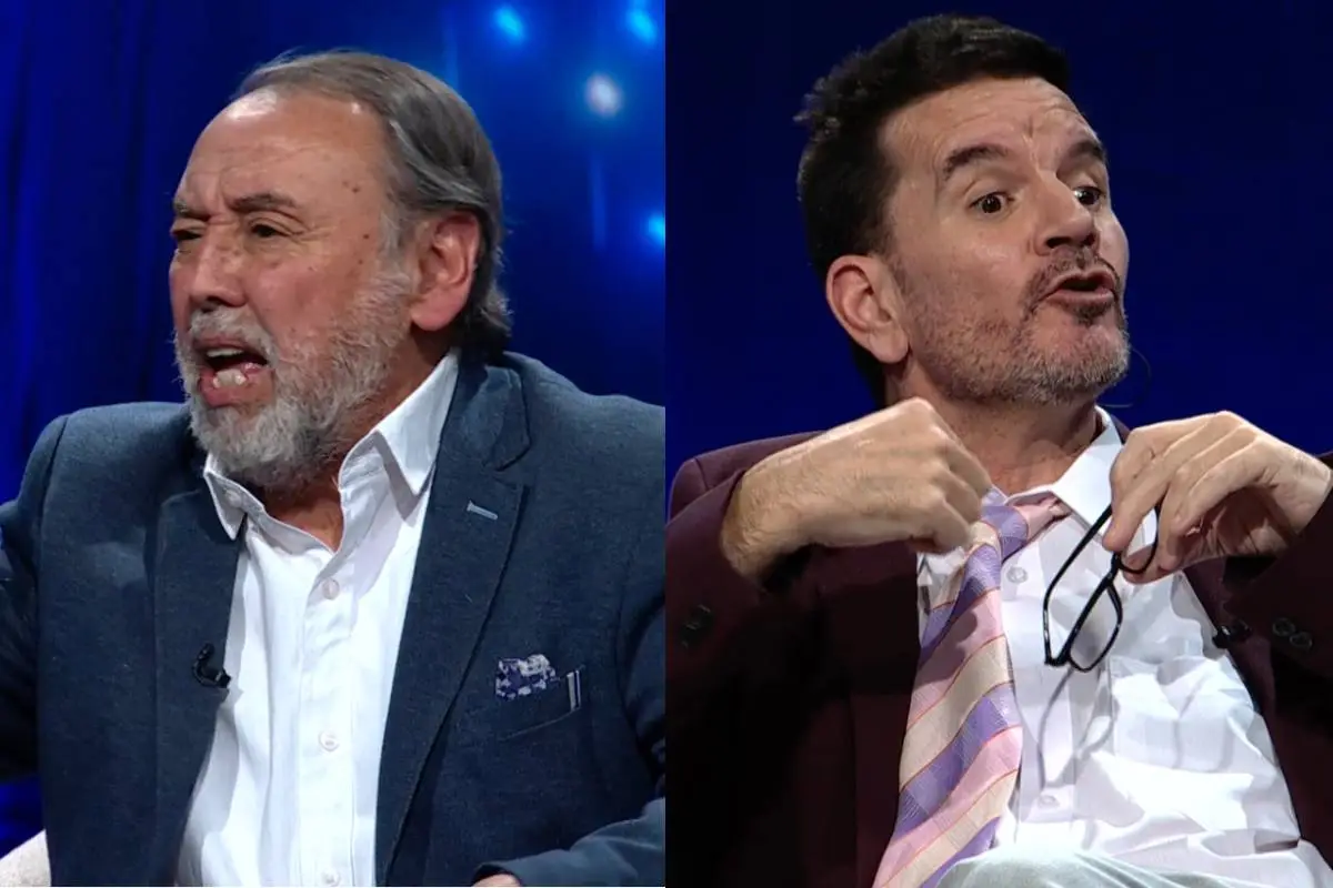 Don Carter y Vasco Moulian, Captura de pantalla - Chilevisión