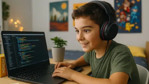Niño programando, Copilot