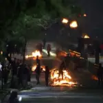 Serios incidentes en Santiago a 52 años del Golpe Militar, red X