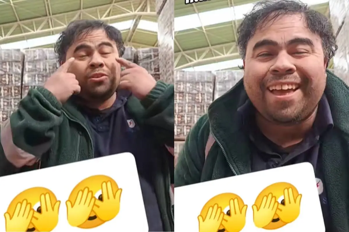 Juan Pablo Álvarez en su trabajo, Captura de pantalla