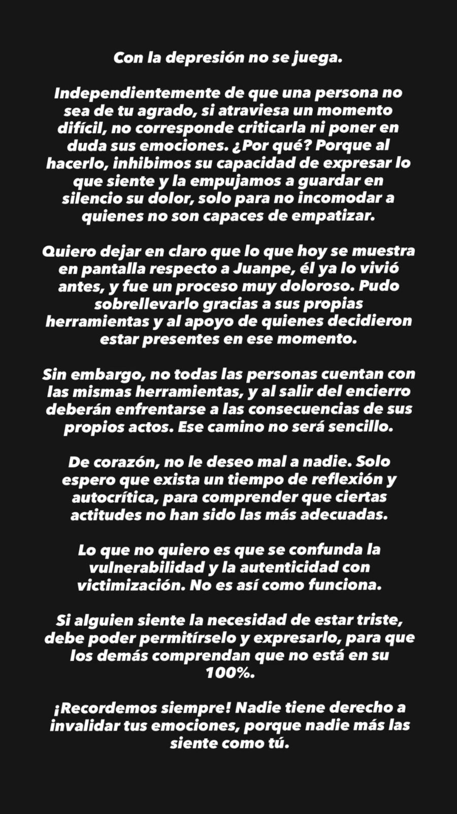 El apoyo de Karen Paola a Juan Pedro Verdier  - Karen Paola | Instagram