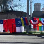 Bandera de Venezuela entre la chilena y la mapuche, red X