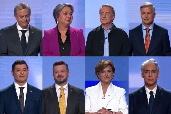 Los ochos candidatos presidenciales se vieron las caras ,Captura