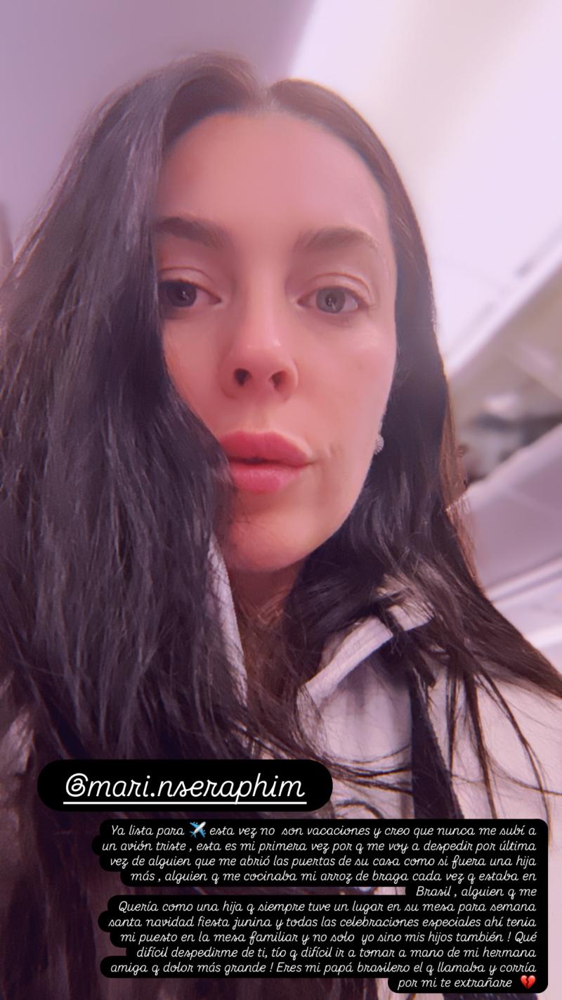 Daniela Aránguiz mostró su pena. - Instagram