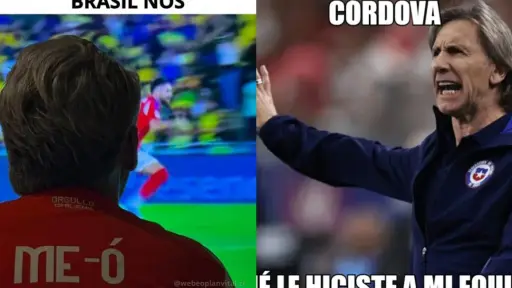 Los memes que dejó la derrota de Chile ante Brasil, Redes sociales | X
