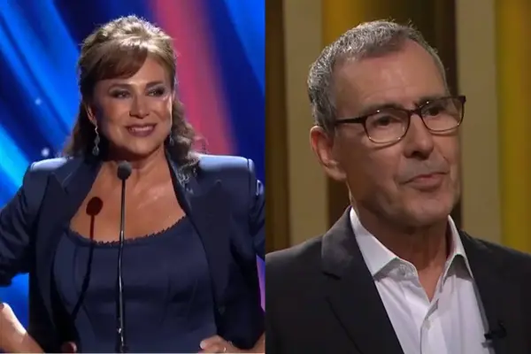 Esperanza Silva (Chileactores) y Cristián Campos ,Captura de pantalla