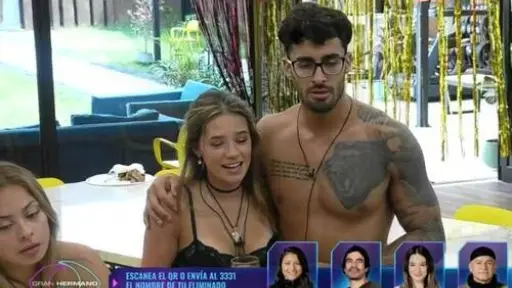 Alessia Traverso y Jorge Aldoney en Gran Hermano Chile, Captura de pantalla