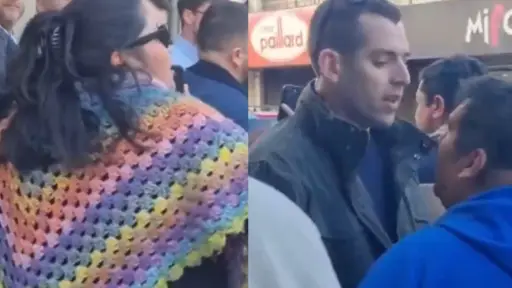 Una mujer intentó agredir a José Antonio Kast, Captura