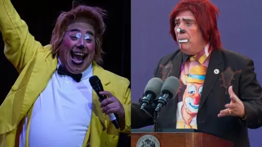 Registran pelea de icónicos payasos en el Teatro Caupolicán , Redes sociales | Referencial