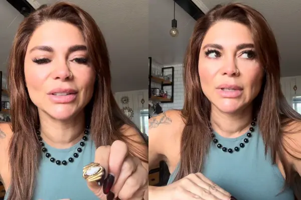 Antonella Ríos sufrió por culpa de un anillo ,Captura
