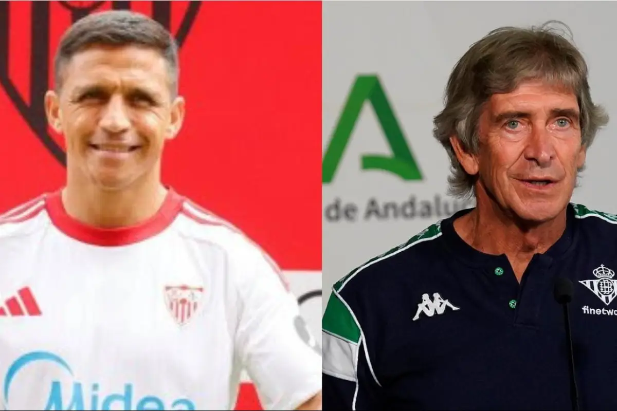 Alexis Sánchez y Manuel Pellegrini ,    
