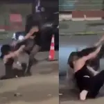 Violenta pelea entre dos mujeres, red X