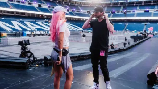 Agustín Trujillo junto a Karol-G, Instagram