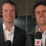 Ricardo Shannon y Diego Rivarola transmitieron el partido de ida, Instagram