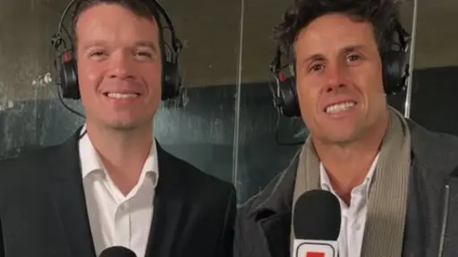 Ricardo Shannon y Diego Rivarola transmitieron el partido de ida, Instagram