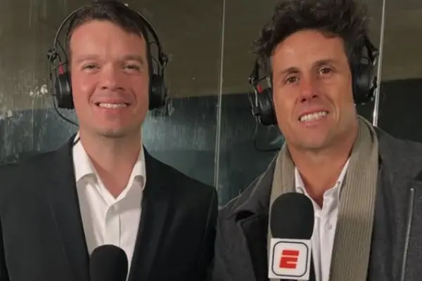 Ricardo Shannon y Diego Rivarola transmitieron el partido de ida ,Instagram