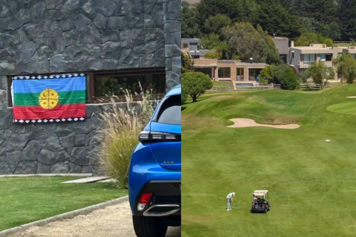 Bandera mapuche provocó la furia de vecinos de exclusivo condominio , Captura | The Clinic