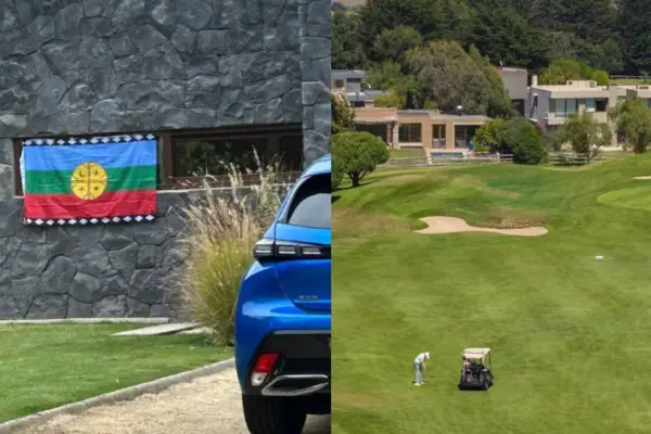 Bandera mapuche provocó la furia de vecinos de exclusivo condominio  ,Captura | The Clinic