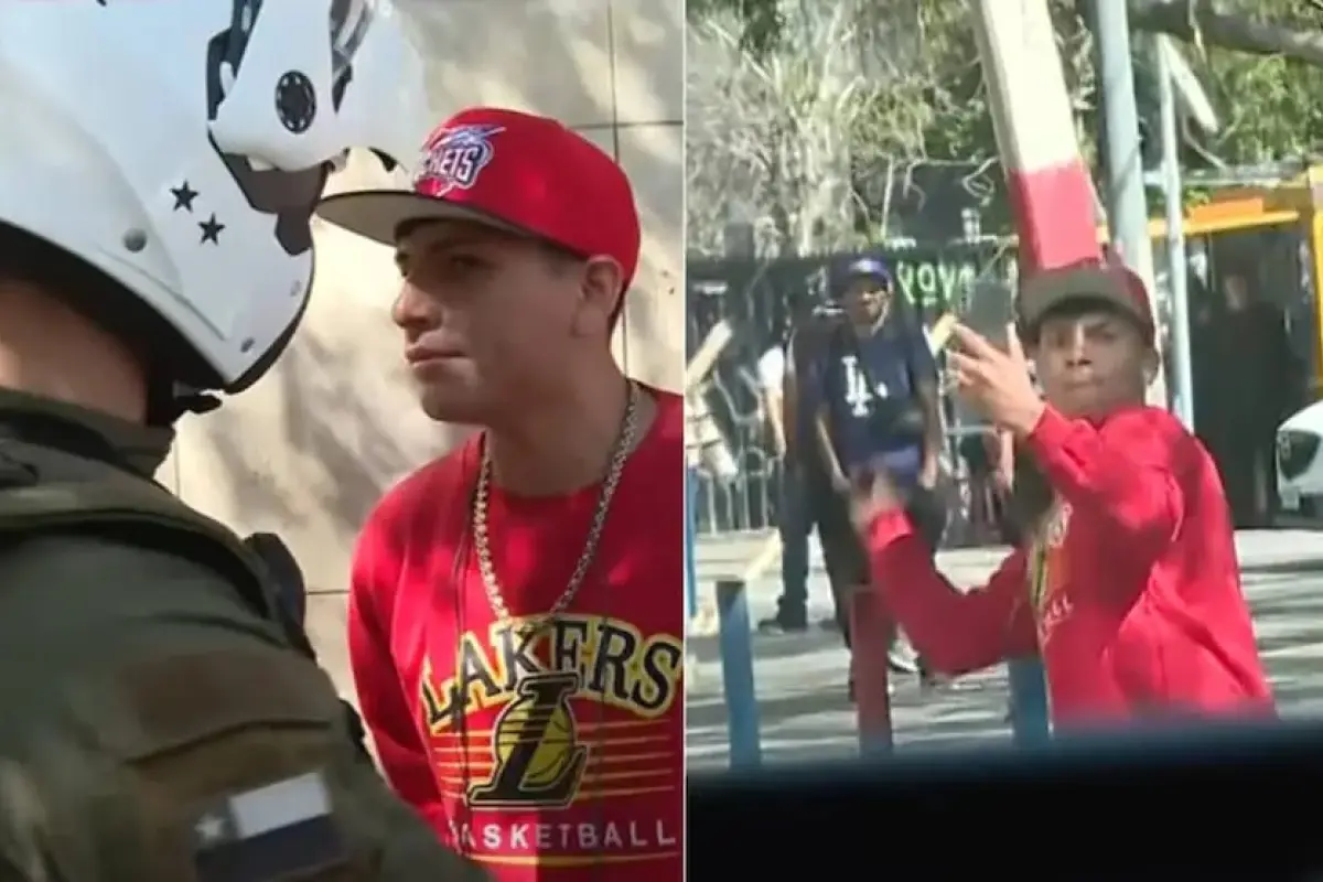 Equipo de CHV es atacado con piedras durante fiscalización policial en el barrio Franklin,    