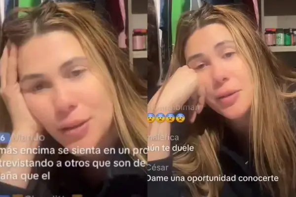 Laura Prieto realizó live a través de TikTok ,Captura