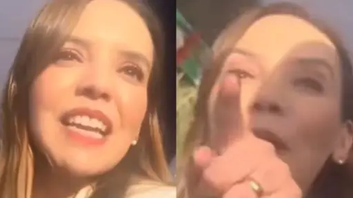 Camila Flores tuvo su minuto de furia, Captura