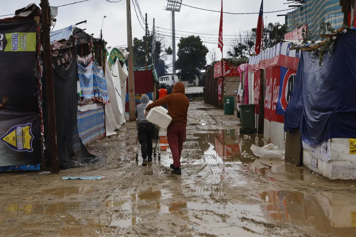 Así quedaron las fondas y ramadas del Alejo Barrios, red X