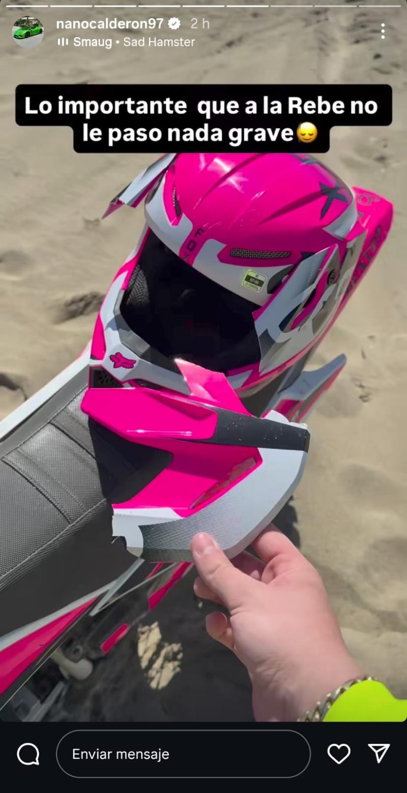 Así quedó la moto de Rebeca Naranjo - Instagram