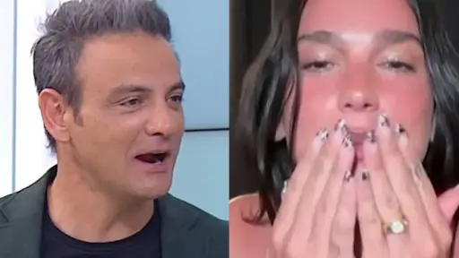 Gonzalo Ramírez y Dua Lipa, Captura de pantalla
