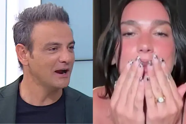 Gonzalo Ramírez y Dua Lipa ,Captura de pantalla