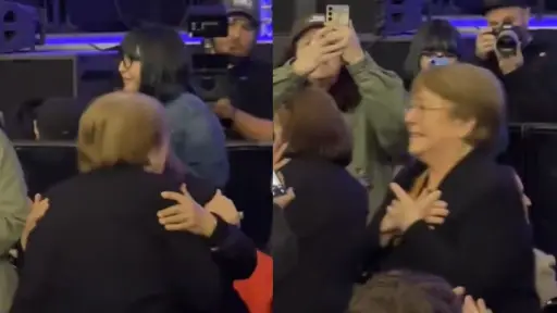 Michelle Bachelet en el concierto de Silvio Rodríguez, Captura