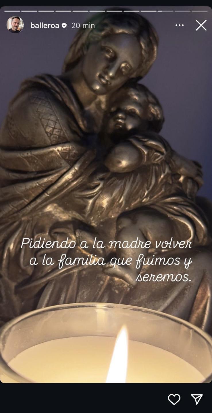 El enigmático mensaje de Álvaro Ballero  - Álvaro Ballero | Instagram