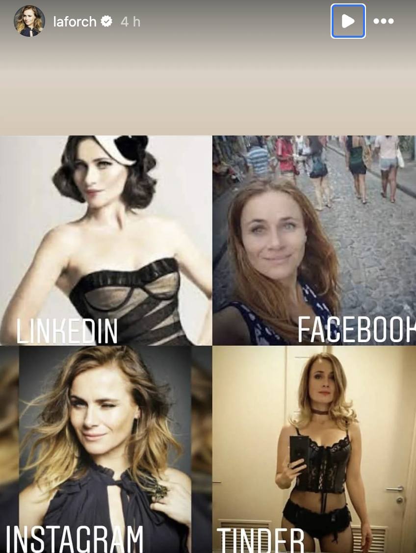Amaya Forch mantuvo la foto sólo en sus historias - Instagram