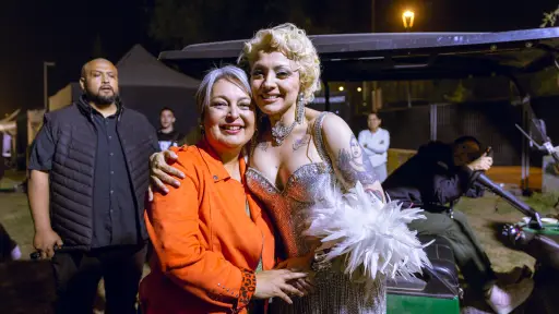 Mon Laferte con Jeannette Jara , Cedida 