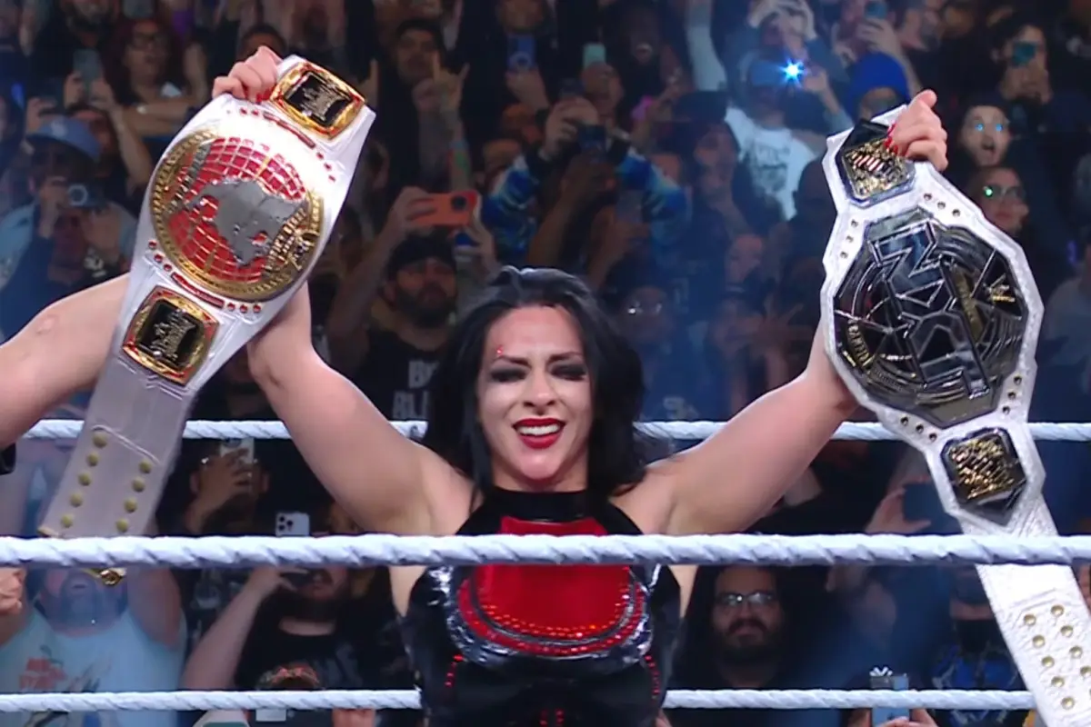 Stephanie Vaquer celebrando su nuevo título, Redes sociales