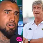 Arturo Vidal le bajó el pulgar a Pellegrini, Captura