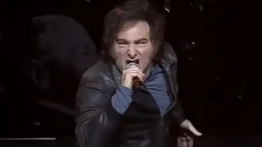 Javier Milei en medio de su euforia, Captura