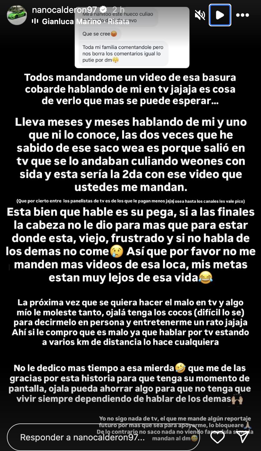 Nano Calderón - Instagram