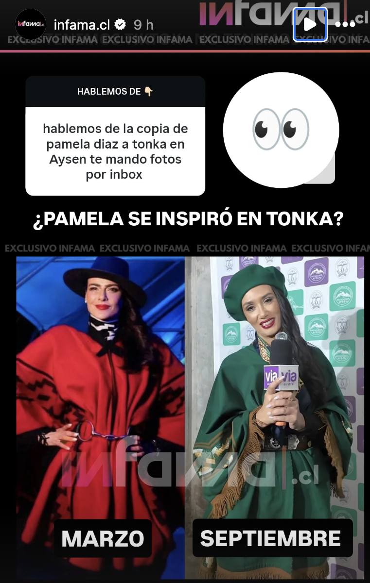 Infama se peguntó si Pamela Díaz le copió a Tonka - Instagram