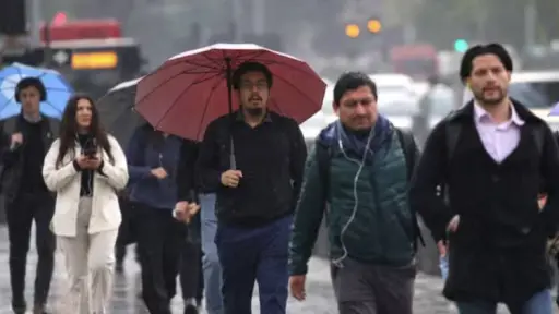 Lluvia en Santiago